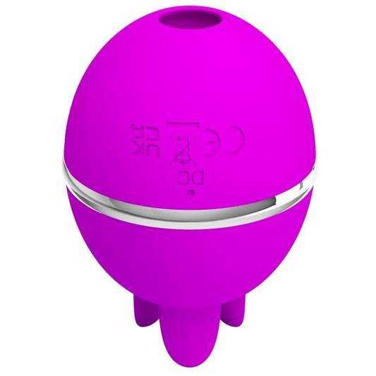 PRETTY LOVE - GEMINI BALL PURPLE ROUND SILICONE VIBRATOR - Kink&Play