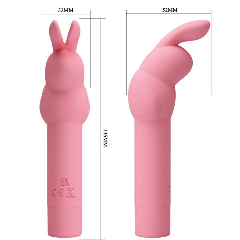 PRETTY LOVE - GERARDO PINK RABBIT SILICONE VIBRATOR - Kink&Play