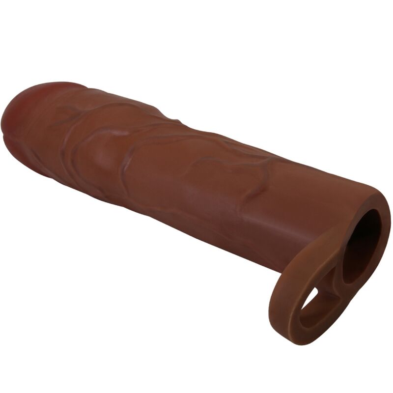 PRETTY LOVE - GERD PENIS SLEEVE WITH 7.6 CM EXTENSION MULATTO - Kink&Play