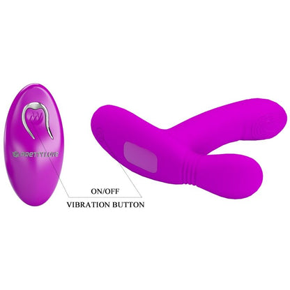 PRETTY LOVE - GERI CLITORIS MASSAGER PINK REMOTE CONTROL - Kink&Play