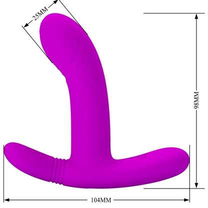 PRETTY LOVE - GERI CLITORIS MASSAGER PINK REMOTE CONTROL - Kink&Play