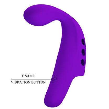 PRETTY LOVE - GORGON PURPLE RECHARGEABLE FINGER VIBRATOR - Kink&Play