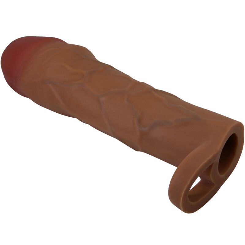PRETTY LOVE - HANI PENIS SLEEVE WITH 5 CM EXTENSION MULATTO - Kink&Play