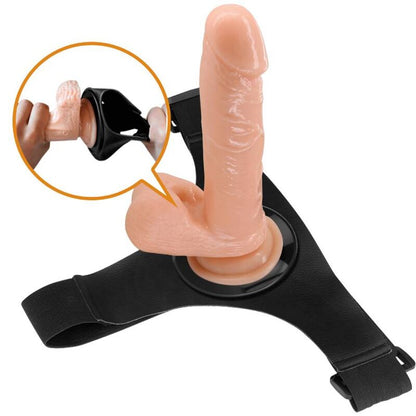 PRETTY LOVE - HARNESS BRIEFS UNIVERSAL HARNESS WITH DILDO TOM 20 CM NATURAL - Kink&Play