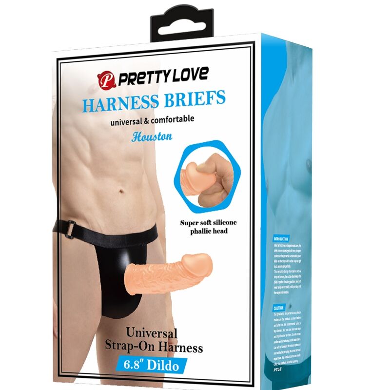 PRETTY LOVE - HARNNES BRIEFS WITH DIDLO INCLUDED - Kink&Play