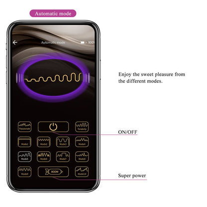PRETTY LOVE - HECTOR ELECTROSHOCK VIBRATOR BY APP CONTROL PURPLE - Kink&Play