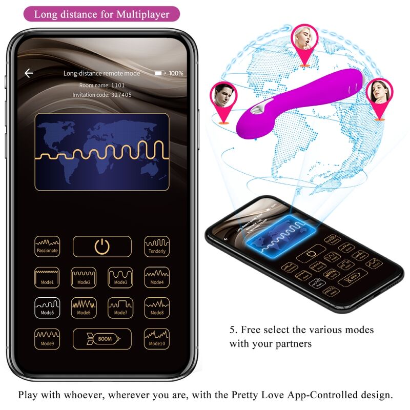 PRETTY LOVE - HECTOR ELECTROSHOCK VIBRATOR FREE APP VIOLET - Kink&Play