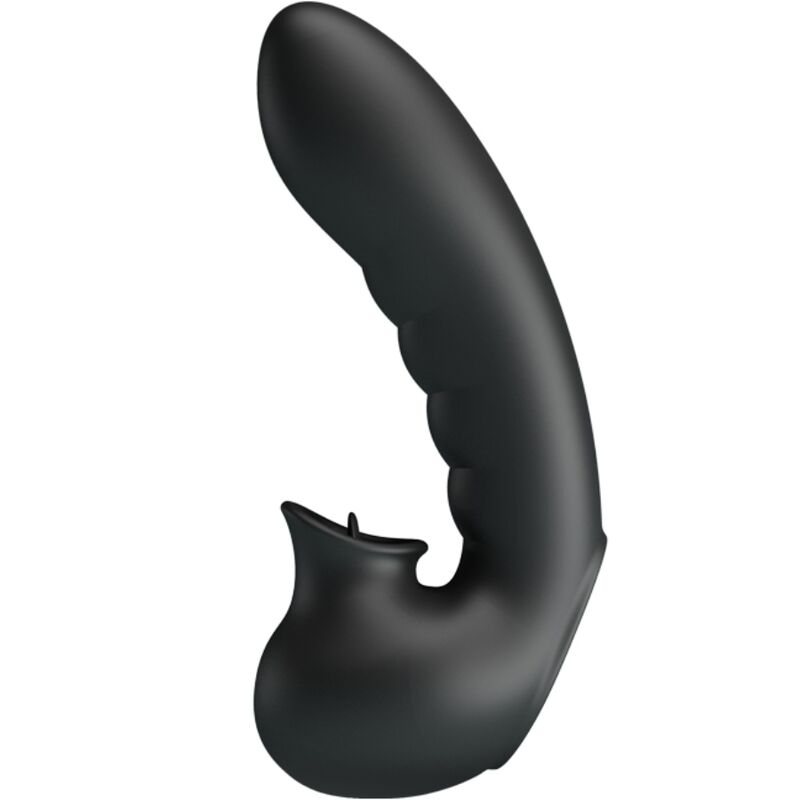 PRETTY LOVE - HOBGOBLIN VIBRATING FINGER CASE 12 VIBRATIONS + CLITORIS STIMULATOR BLACK - Kink&Play