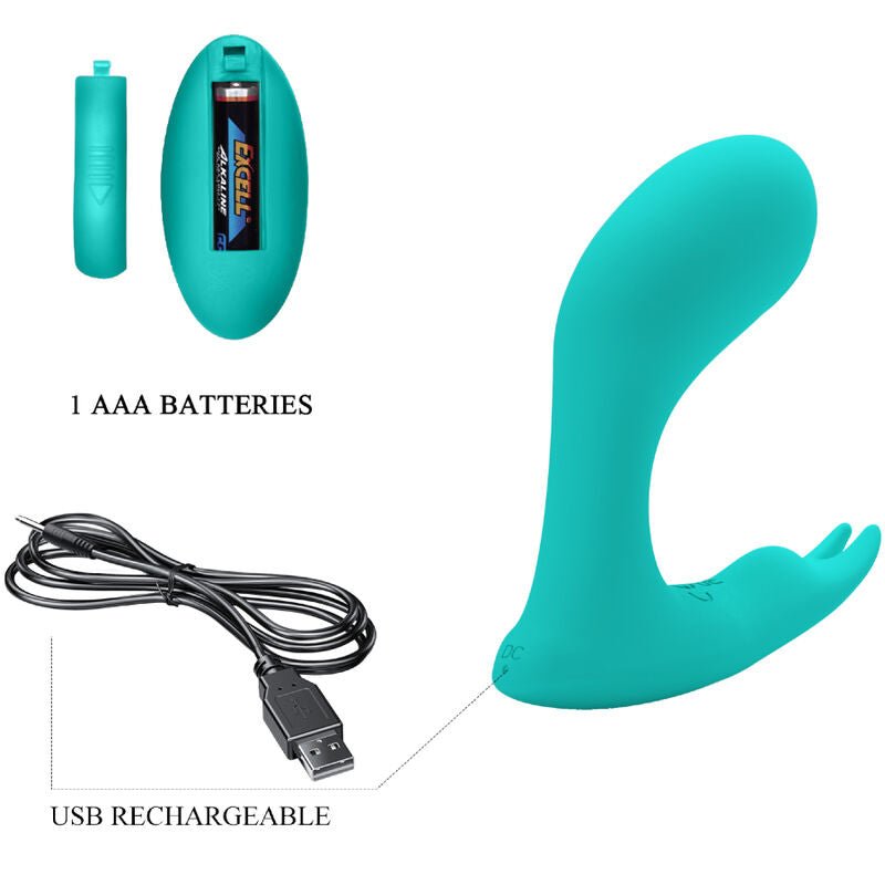 PRETTY LOVE - IDABELLE VIBRATION & PULSATION REMOTE CONTROL BLUE - Kink&Play