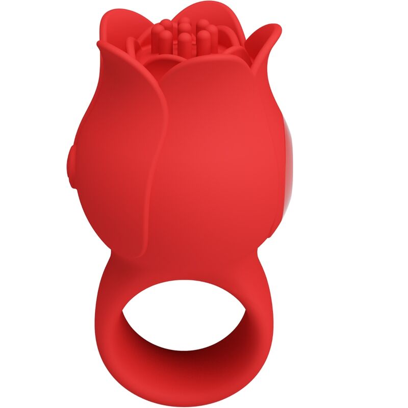 PRETTY LOVE - JAE ROSE SHAPED FINGER VIBRATOR 10 VIBRATIONS RED - Kink&Play