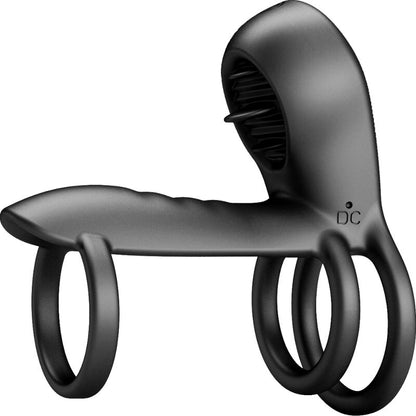 PRETTY LOVE - JAMMY PENIS SHEATH 12 VIBRATIONS WITH RECHARGEABLE SILICONE TONGUE - Kink&Play
