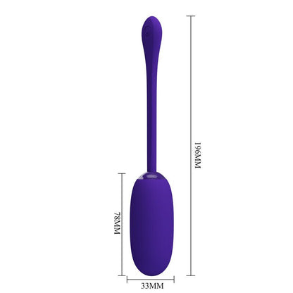 PRETTY LOVE - JULIUS WATERPROOF - RECHARGEABLE VIBRATING EGG PURPLE - Kink&Play