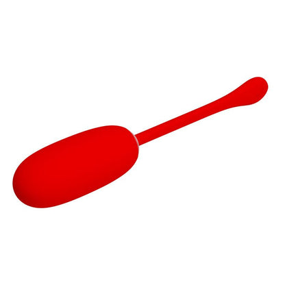 PRETTY LOVE - JULIUS WATERPROOF - RECHARGEABLE VIBRATING EGG RED - Kink&Play