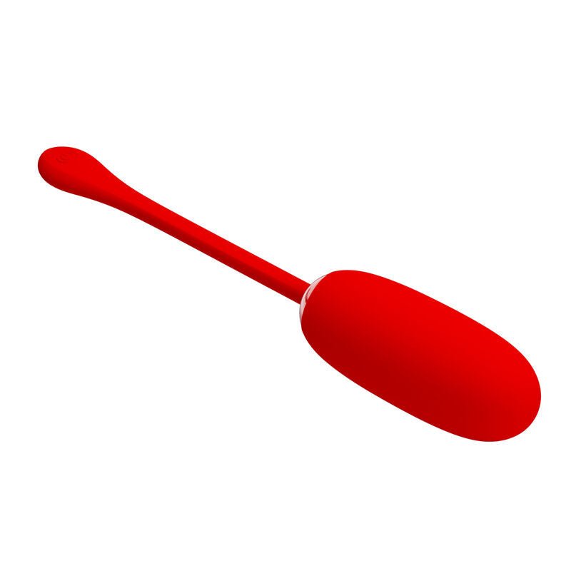 PRETTY LOVE - JULIUS WATERPROOF - RECHARGEABLE VIBRATING EGG RED - Kink&Play