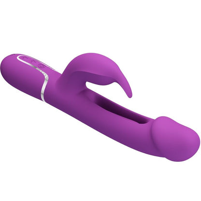 PRETTY LOVE - KAMPAS 3 IN 1 MULTIFUNCTION RABBIT VIBRATOR PURPLE - Kink&Play