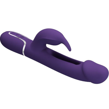 PRETTY LOVE - KAMPAS RABBIT 3 IN 1 MULTIFUNCTION VIBRATOR WITH TONGUE VIOLET - Kink&Play
