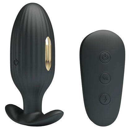 PRETTY LOVE - KELLY PLUG ANAL RECHARGEABLE VIBRATOR BLACK - Kink&Play