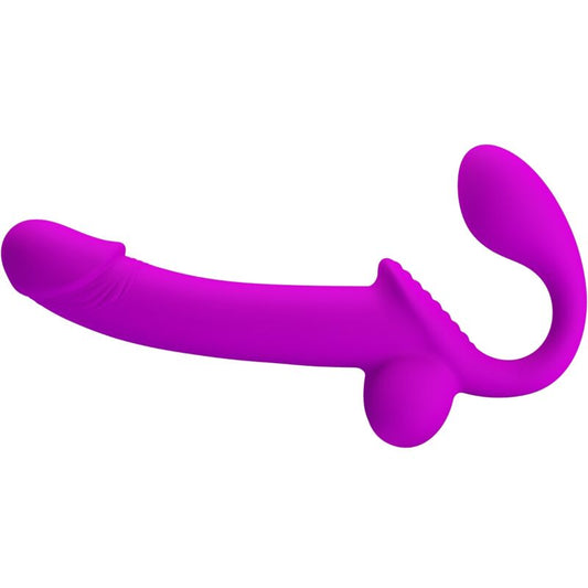 PRETTY LOVE - KELPIE DOUBLE STRAP - ON STIMULATOR PURPLE - Kink&Play