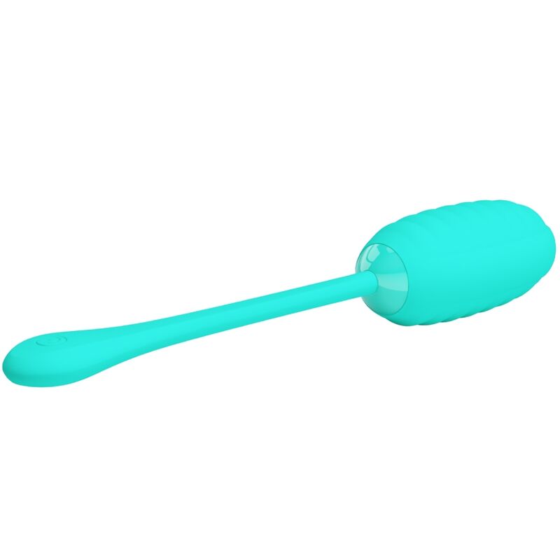 PRETTY LOVE - KIRK RECHARGEABLE VIBRATING EGG AQUA GREEN - Kink&Play