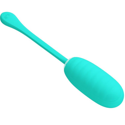 PRETTY LOVE - KIRK RECHARGEABLE VIBRATING EGG AQUA GREEN - Kink&Play