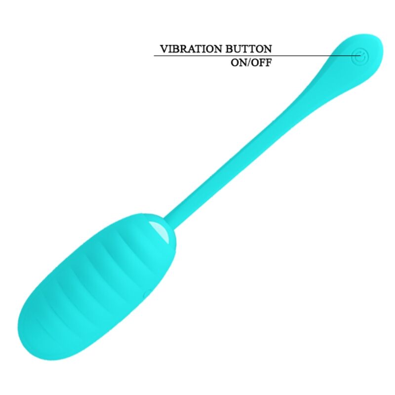 PRETTY LOVE - KIRK RECHARGEABLE VIBRATING EGG LIGHT GREEN - Kink&Play