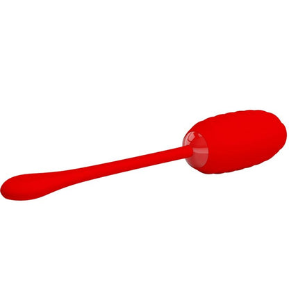 PRETTY LOVE - KIRK RECHARGEABLE VIBRATING EGG RED - Kink&Play