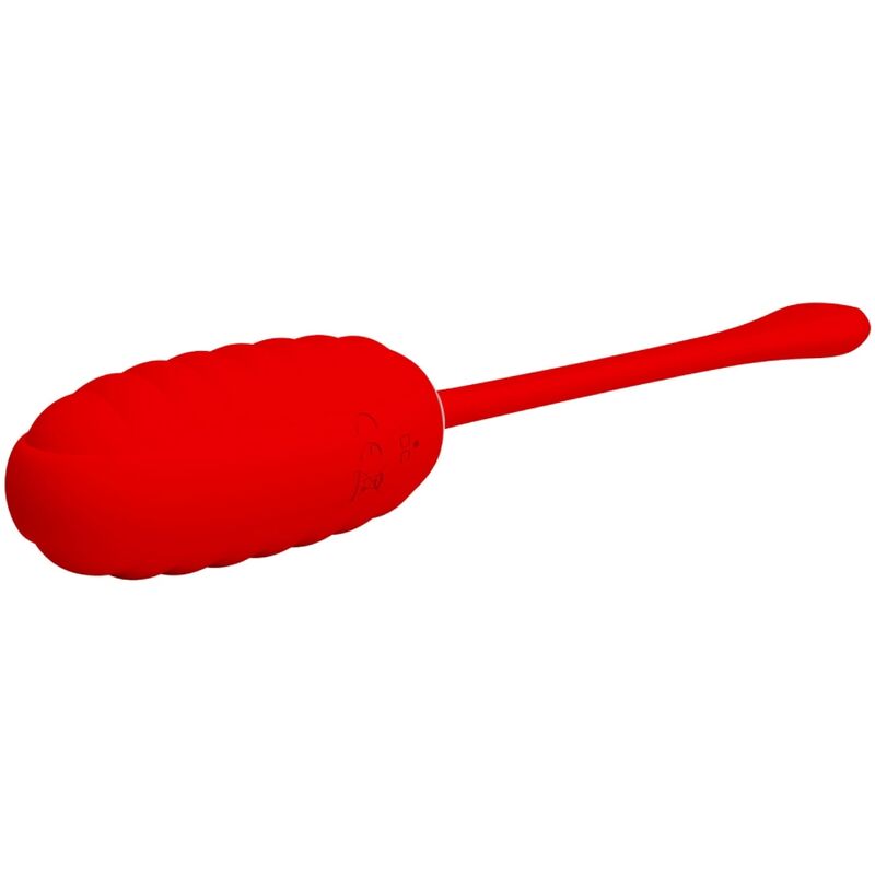 PRETTY LOVE - KIRK RECHARGEABLE VIBRATING EGG RED - Kink&Play