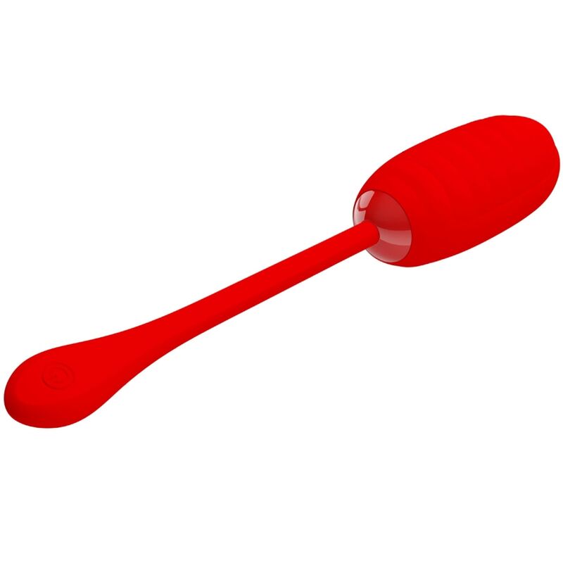 PRETTY LOVE - KIRK RECHARGEABLE VIBRATING EGG RED - Kink&Play