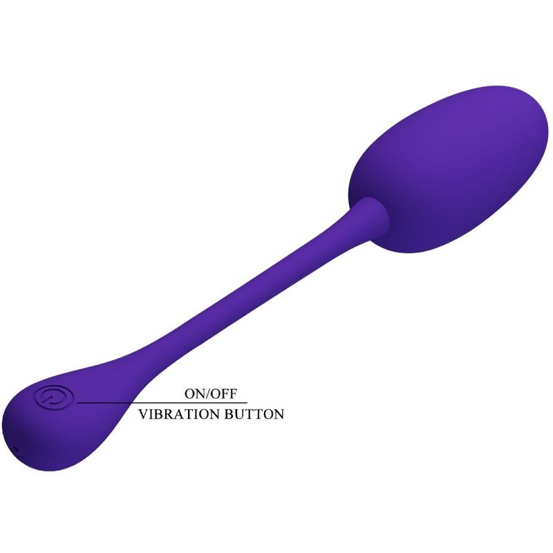 PRETTY LOVE - KNUCKER PURPLE RECHARGEABLE VIBRATING EGG - Kink&Play