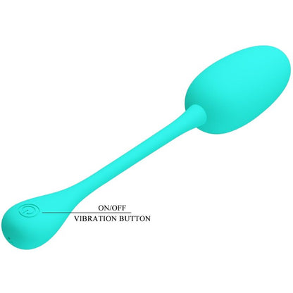 PRETTY LOVE - KNUCKER WATER GREEN RECHARGEABLE VIBRATING EGG - Kink&Play
