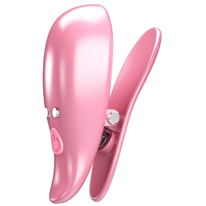 PRETTY LOVE - LEAF VIBRATING NIPPLE CLAMPS PINK - Kink&Play