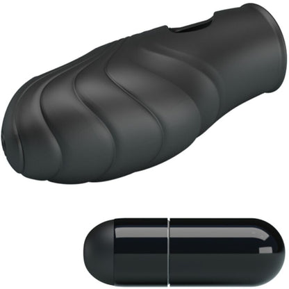 PRETTY LOVE - LICH SILICONE FINGER VIBRATOR BLACK - Kink&Play