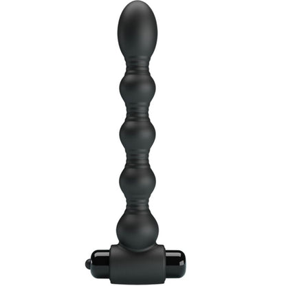 PRETTY LOVE - LYNN SILICONE ANAL PLUG 10 VIBRATIONS BLACK - Kink&Play