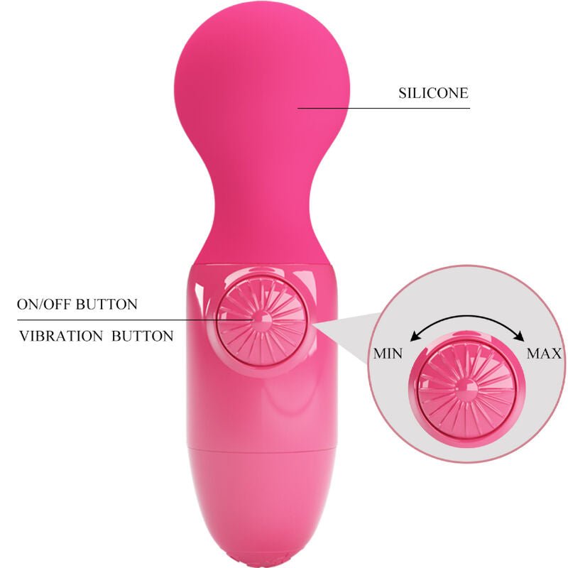 PRETTY LOVE - MAGENTA MINI PERSONAL MASSAGER - Kink&Play