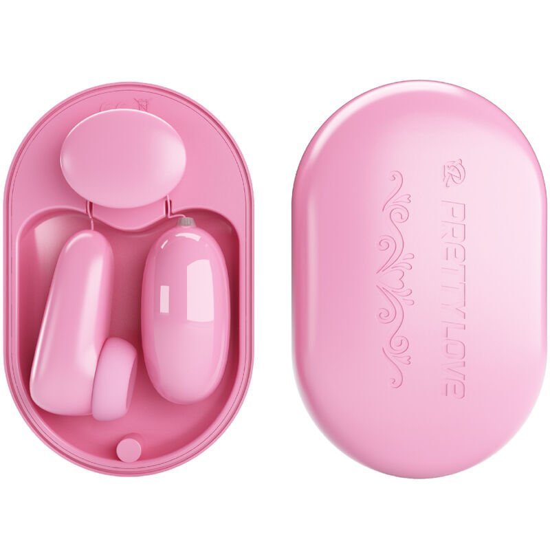 PRETTY LOVE - MAGIC BOX VIBRATING BULLET & PINK STIMULATOR - Kink&Play