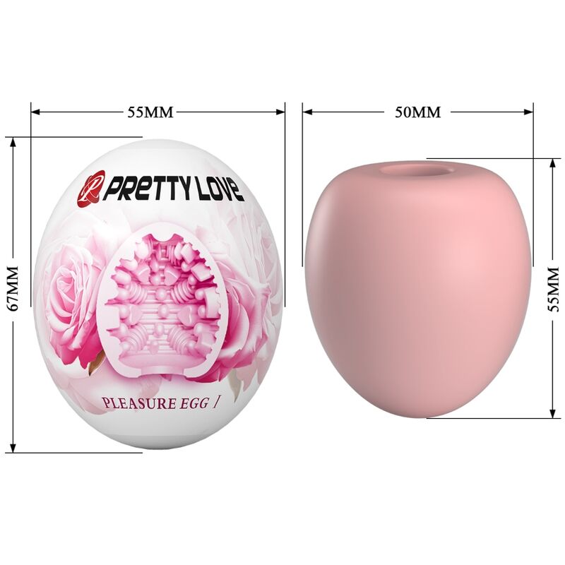 PRETTY LOVE - MALE MASTURBATOR EGG PINK - Kink&Play