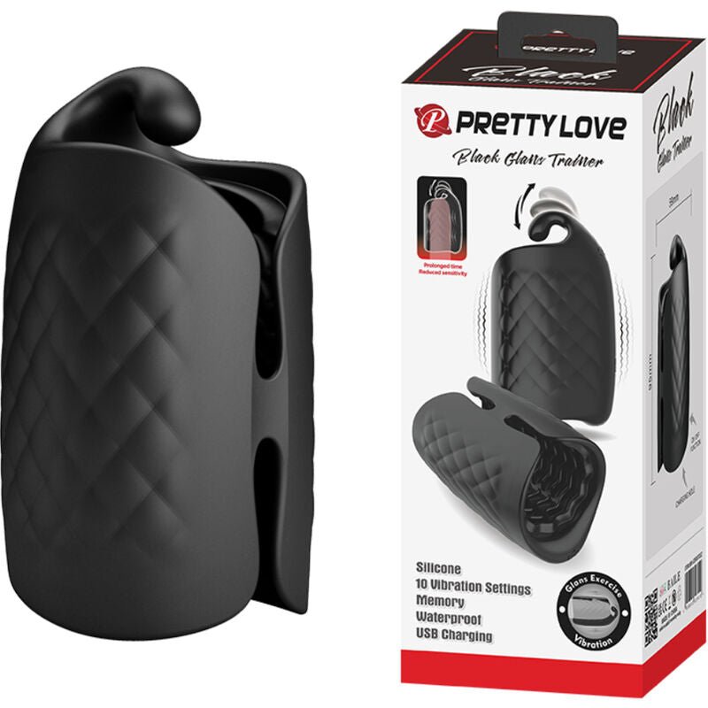 PRETTY LOVE - MANUAL MASTURBATOR FOR GLAND RECHARGEABLE VIBRATOR - Kink&Play