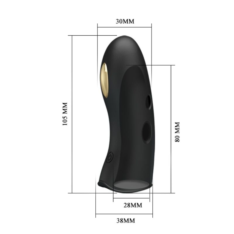 PRETTY LOVE - MARICO BLACK ELECTRO - STIMULATOR FINGER COVER - Kink&Play
