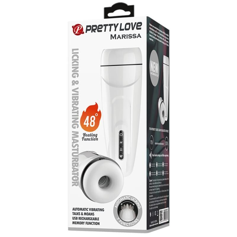 PRETTY LOVE - MARISSA MALE MASTURBATOR VIBRATION, HEAT, VOICE AND STIMULATING WAVES - Kink&Play