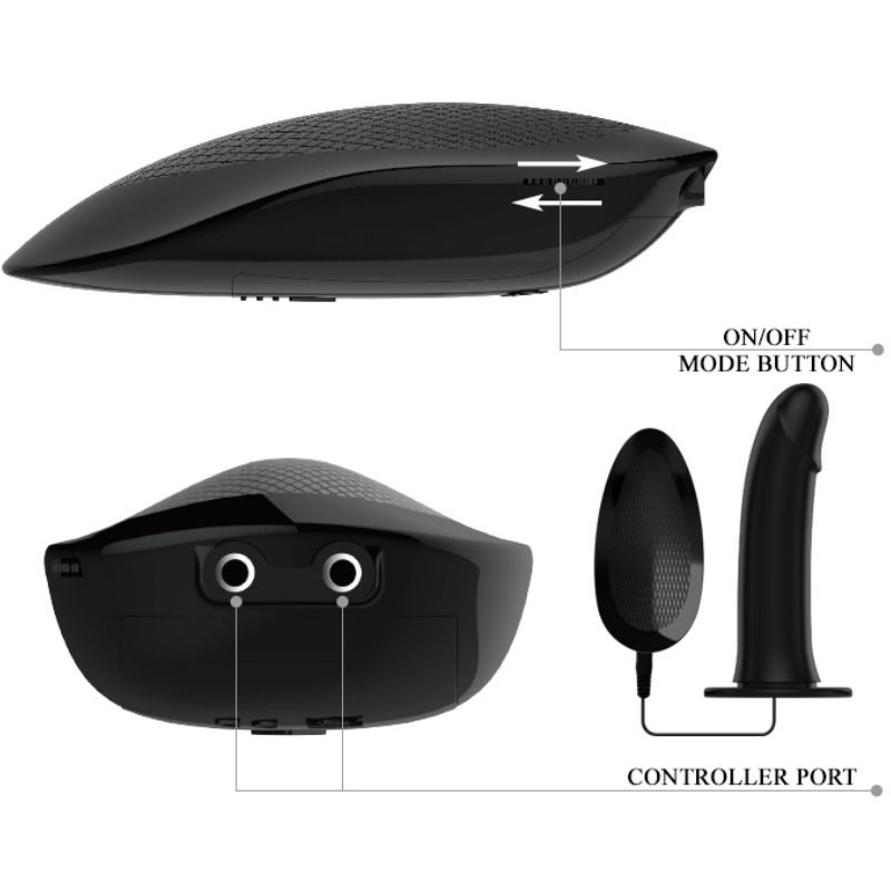 PRETTY LOVE - MARVIN STRAP ON WITH VIBRATION AND HOLLOW DILDO - Kink&Play