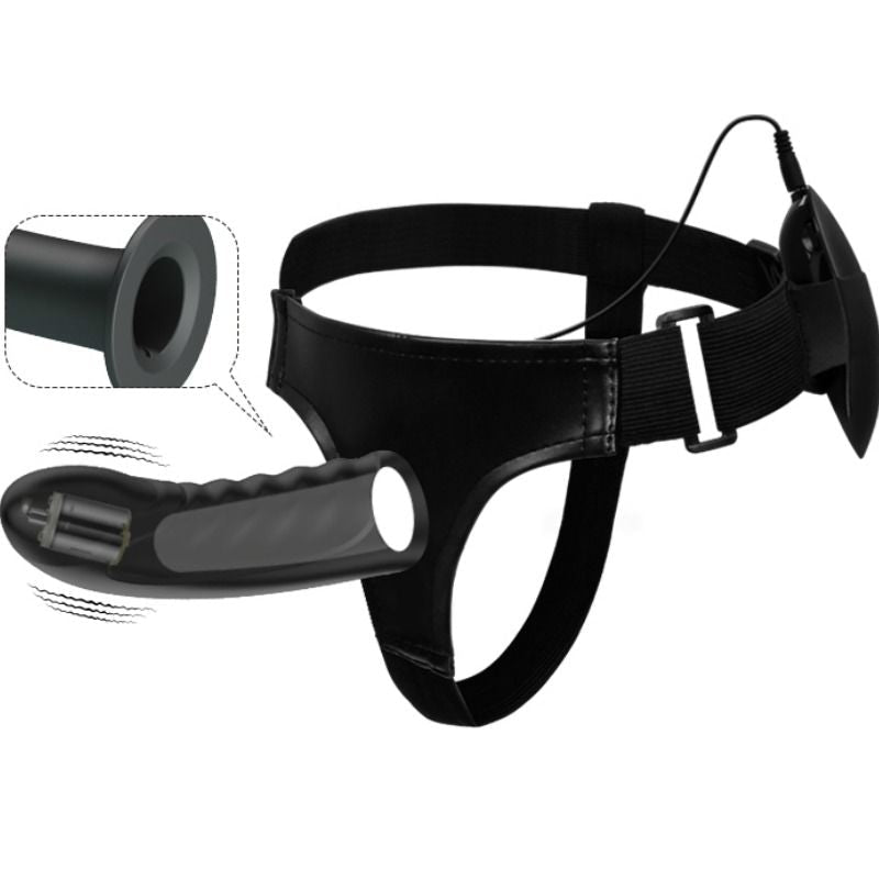 PRETTY LOVE - MARVIN STRAP ON WITH VIBRATION AND HOLLOW DILDO - Kink&Play
