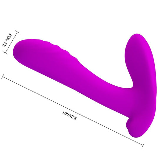 PRETTY LOVE - MASSAGER & VIBRATOR 12 VIBRATIONS REMOTE CONTROL PURPLE - Kink&Play