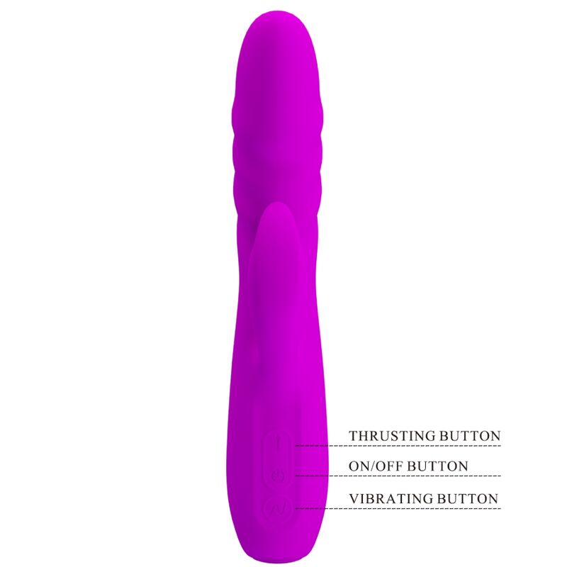 PRETTY LOVE - MELANIE PURPLE RECHARGEABLE RABBIT VIBRATOR - Kink&Play
