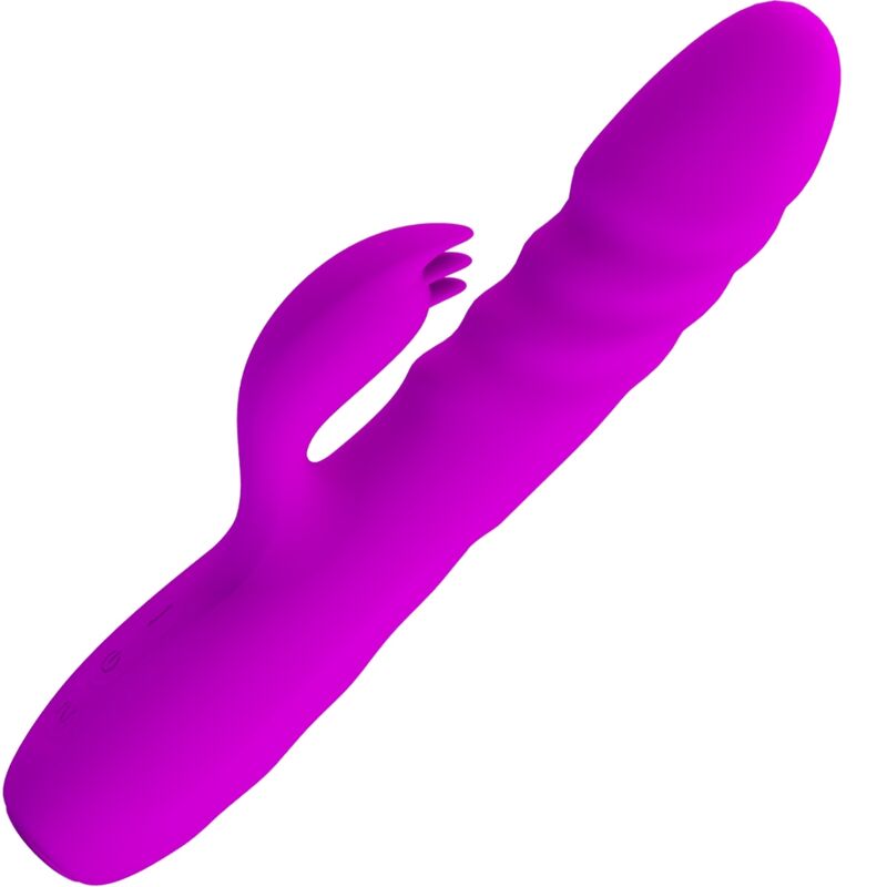 PRETTY LOVE - MELANIE PURPLE RECHARGEABLE RABBIT VIBRATOR - Kink&Play