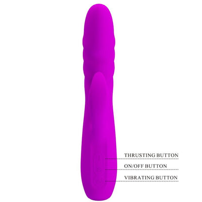 PRETTY LOVE - MELANIE PURPLE RECHARGEABLE RABBIT VIBRATOR - Kink&Play
