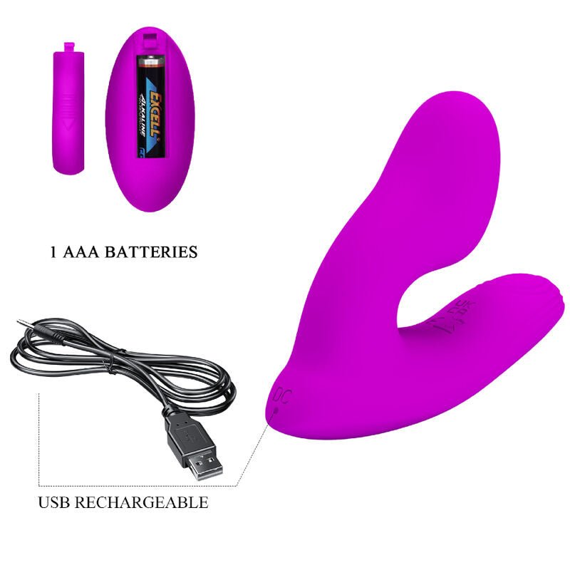 PRETTY LOVE - MELVIN CLITORIS MASSAGER WITH REMOTE CONTROL - Kink&Play