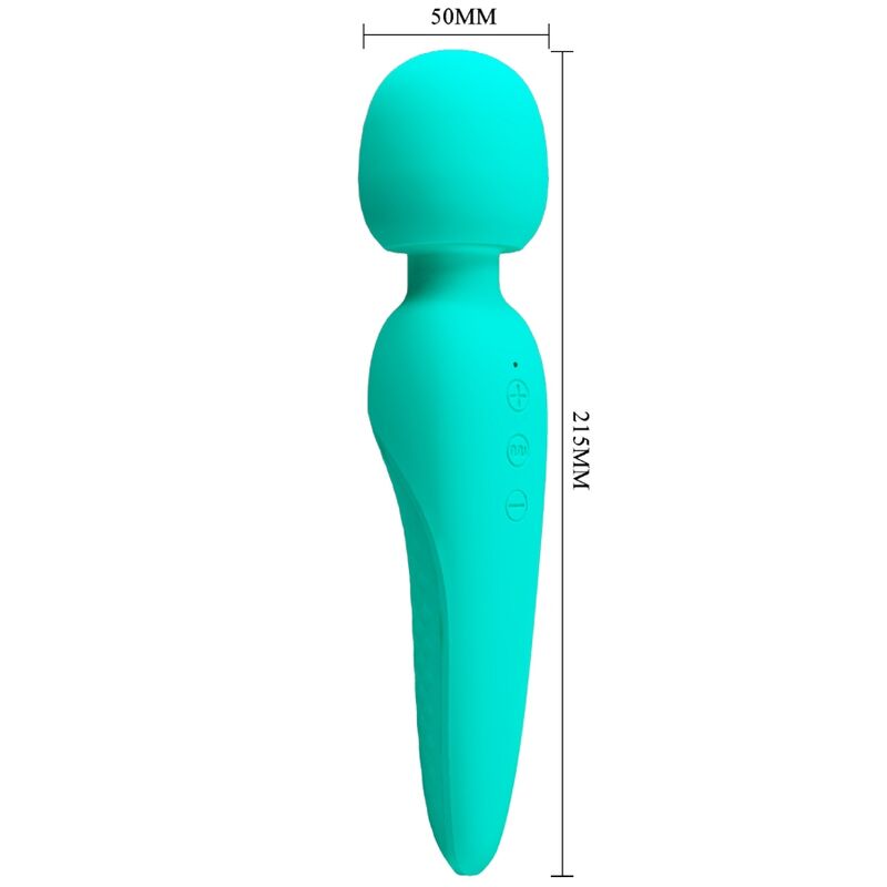 PRETTY LOVE - MEREDITH MASSAGER 12 VIBRATION MODES AQUA GREEN - Kink&Play