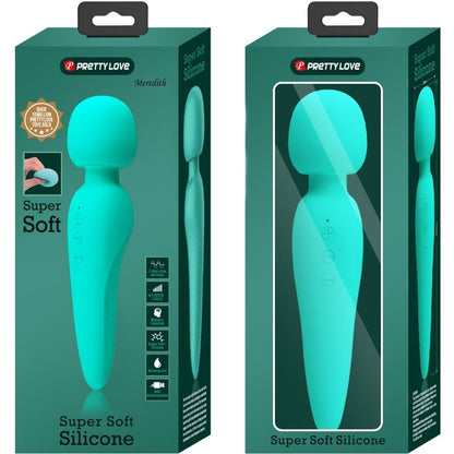 PRETTY LOVE - MEREDITH MASSAGER 12 VIBRATION MODES AQUA GREEN - Kink&Play