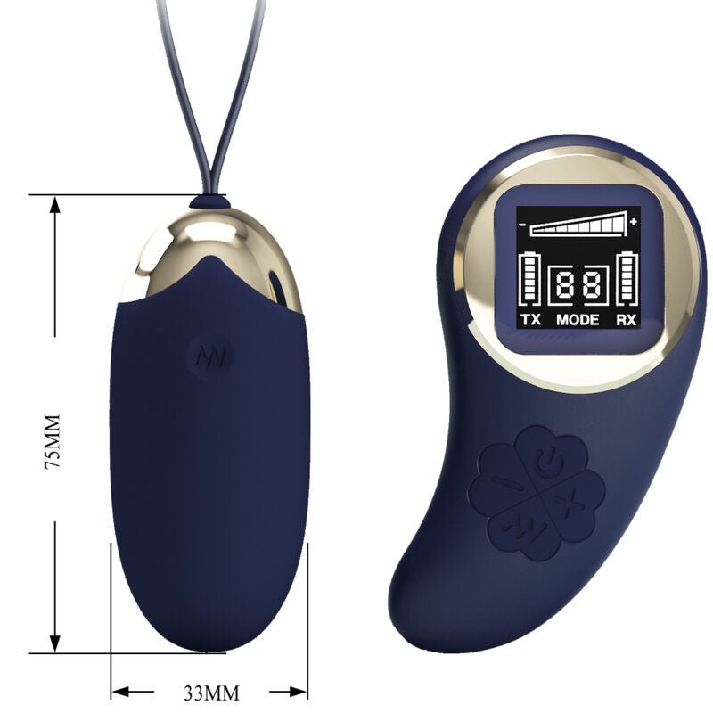 PRETTY LOVE - MINA VIBRATING EGG REMOTE CONTROL BLUE - Kink&Play