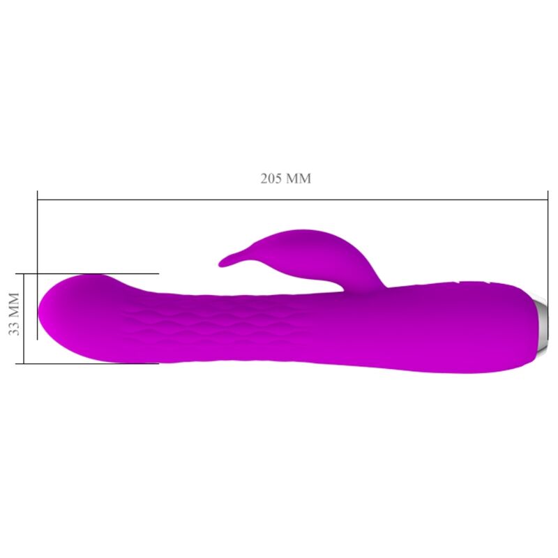 PRETTY LOVE - MOLLY VIBRATOR WITH RECHARGEABLE ROTATION - Kink&Play